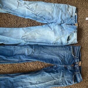 Wrangler Men's Straight Jeans in Light and Dark Blue